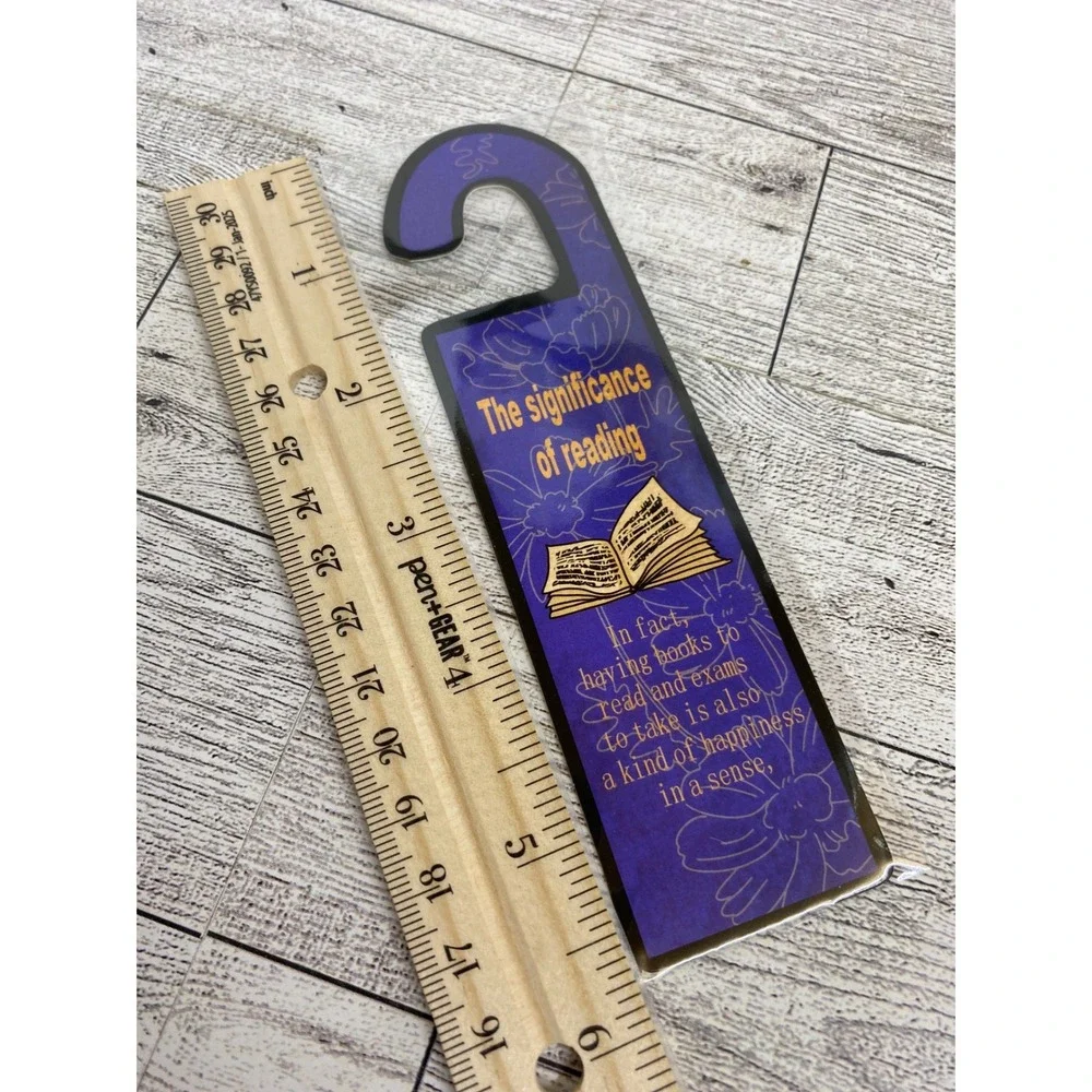 Bookmark - The Significance of Reading Page Hook Die-Cut - Study Motivation
